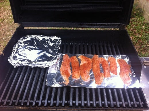 Spec Trout on a Weber grill