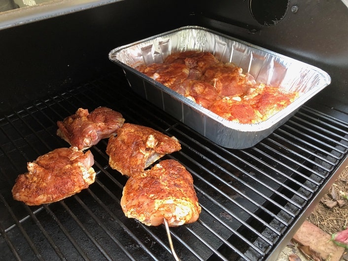 Thighs on the Smoker