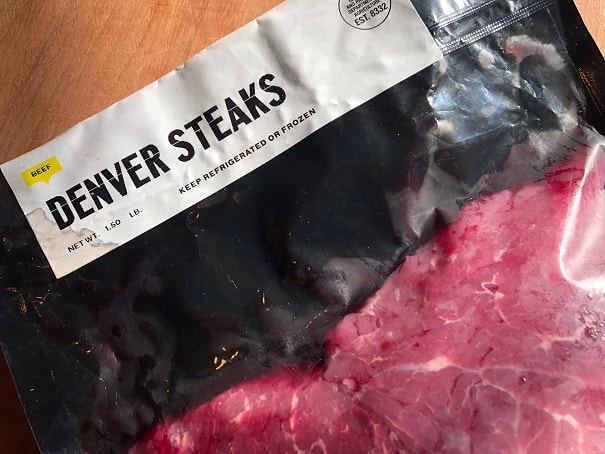 Package of Steak