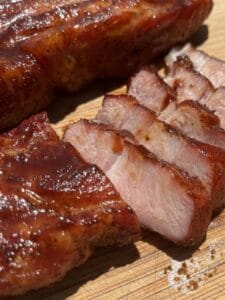 Country Style Ribs Smoked on a Pellet Grill